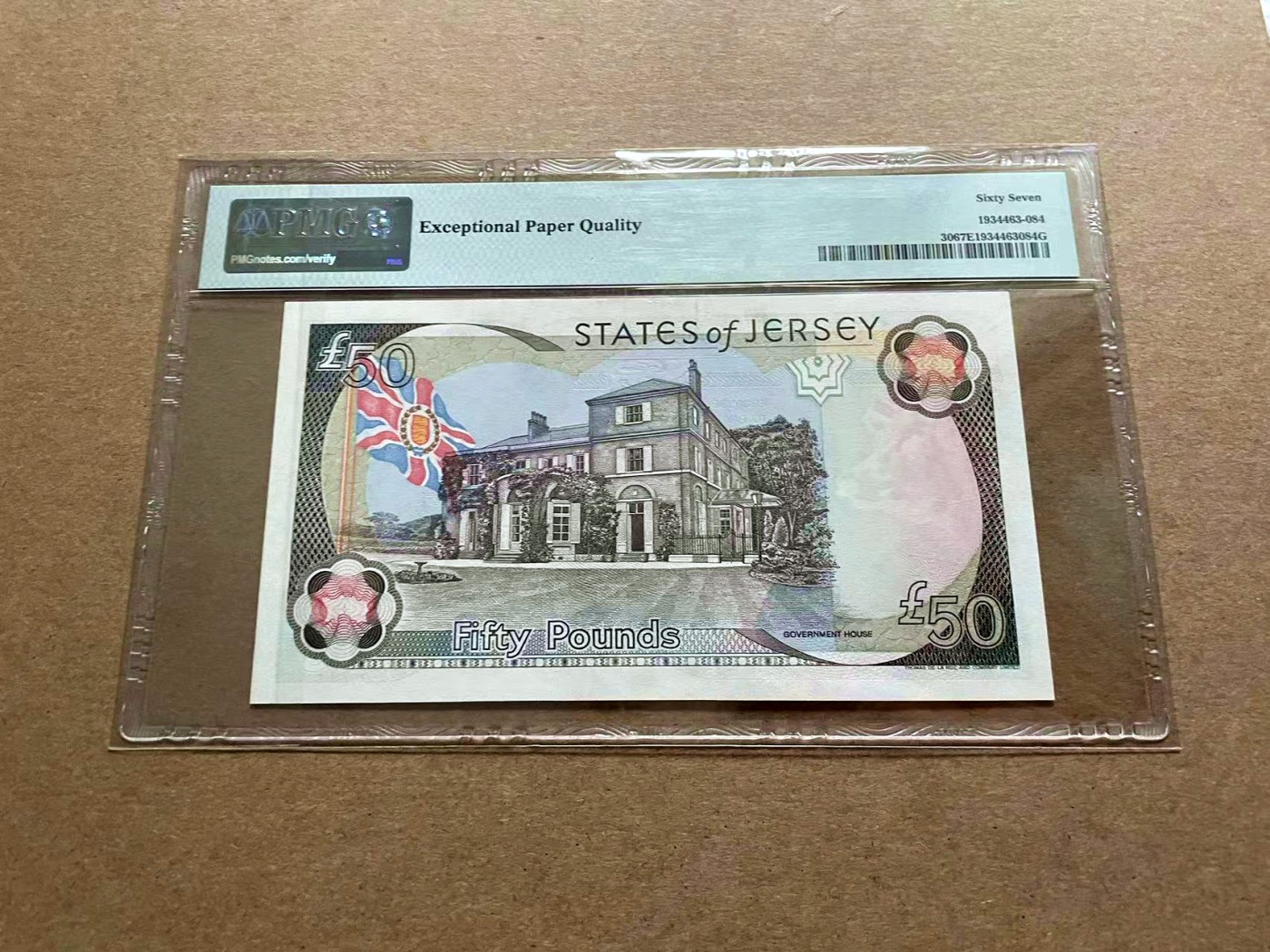 【Blue Auction】✨世界纸币精拍第434期【精】 【136小号】泽西 2000年50镑 女王 PMG67EPQ 高分