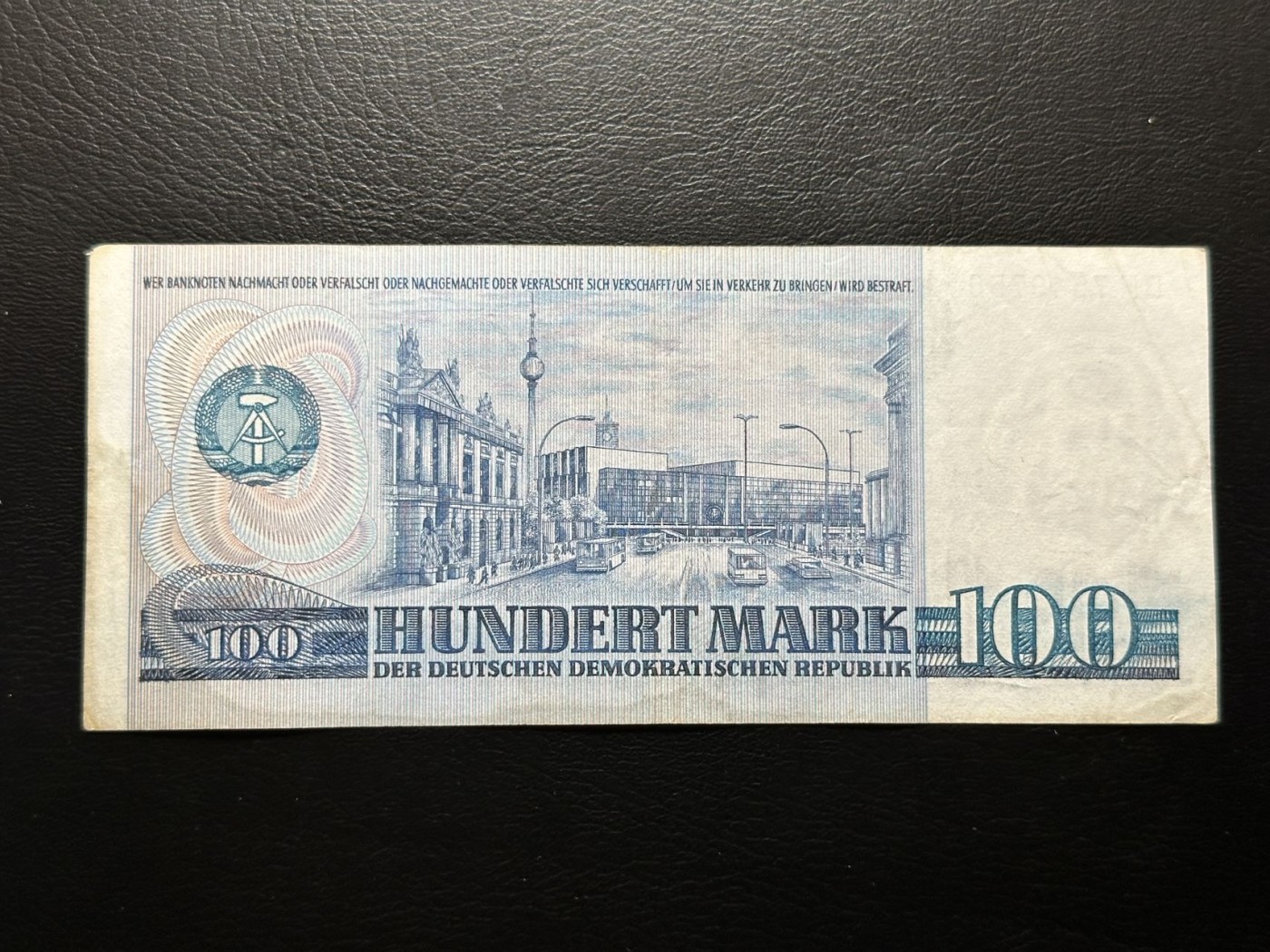 第三十六场！（本期有pmg记录仅两枚的顶级高货） 东德100马克，1975年100马克，马克思，品相unc-au，热门品种