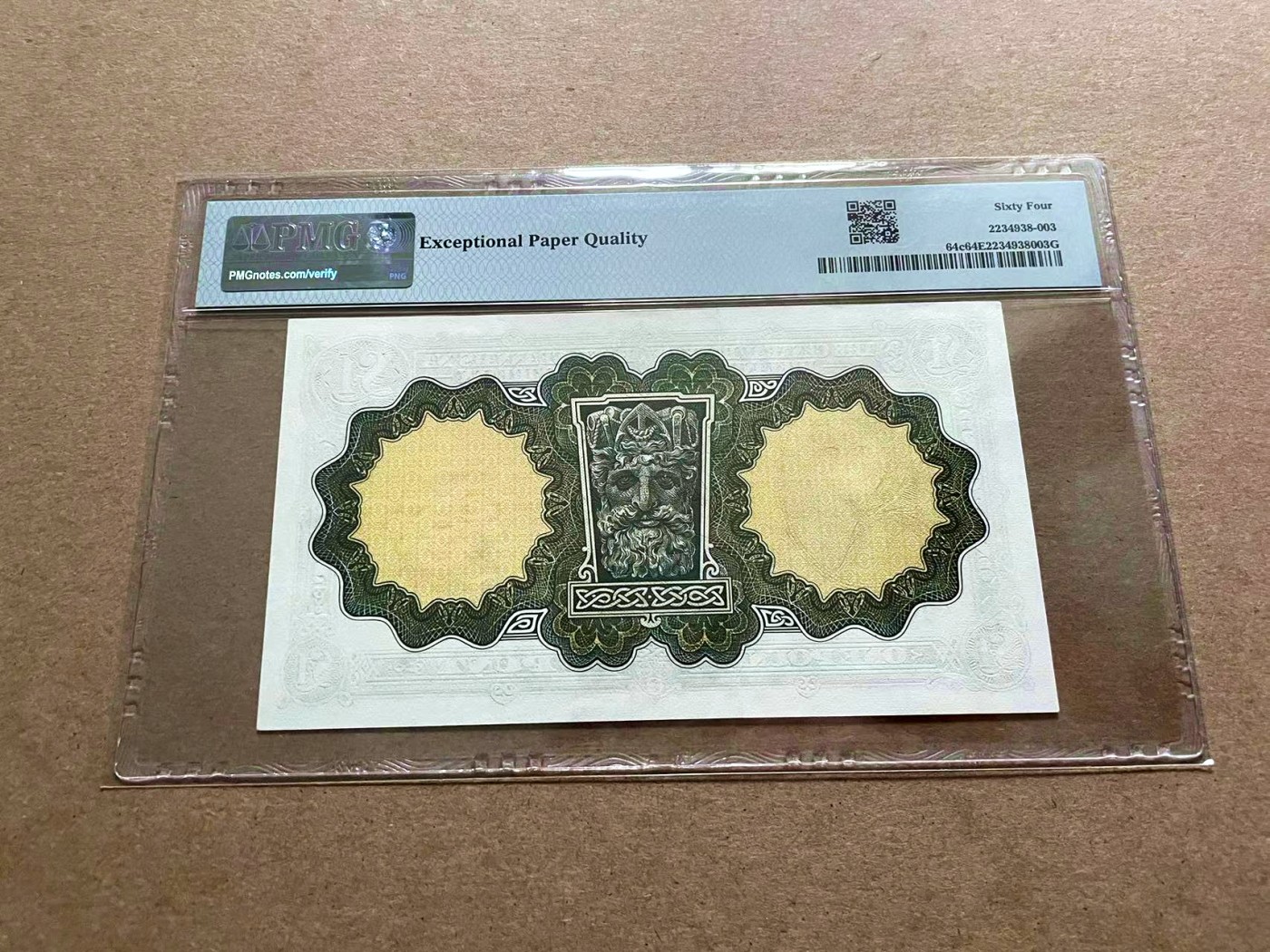 【Blue Auction】✨世界纸币精拍第434期【精】 爱尔兰 1975年1镑 PMG64EPQ 