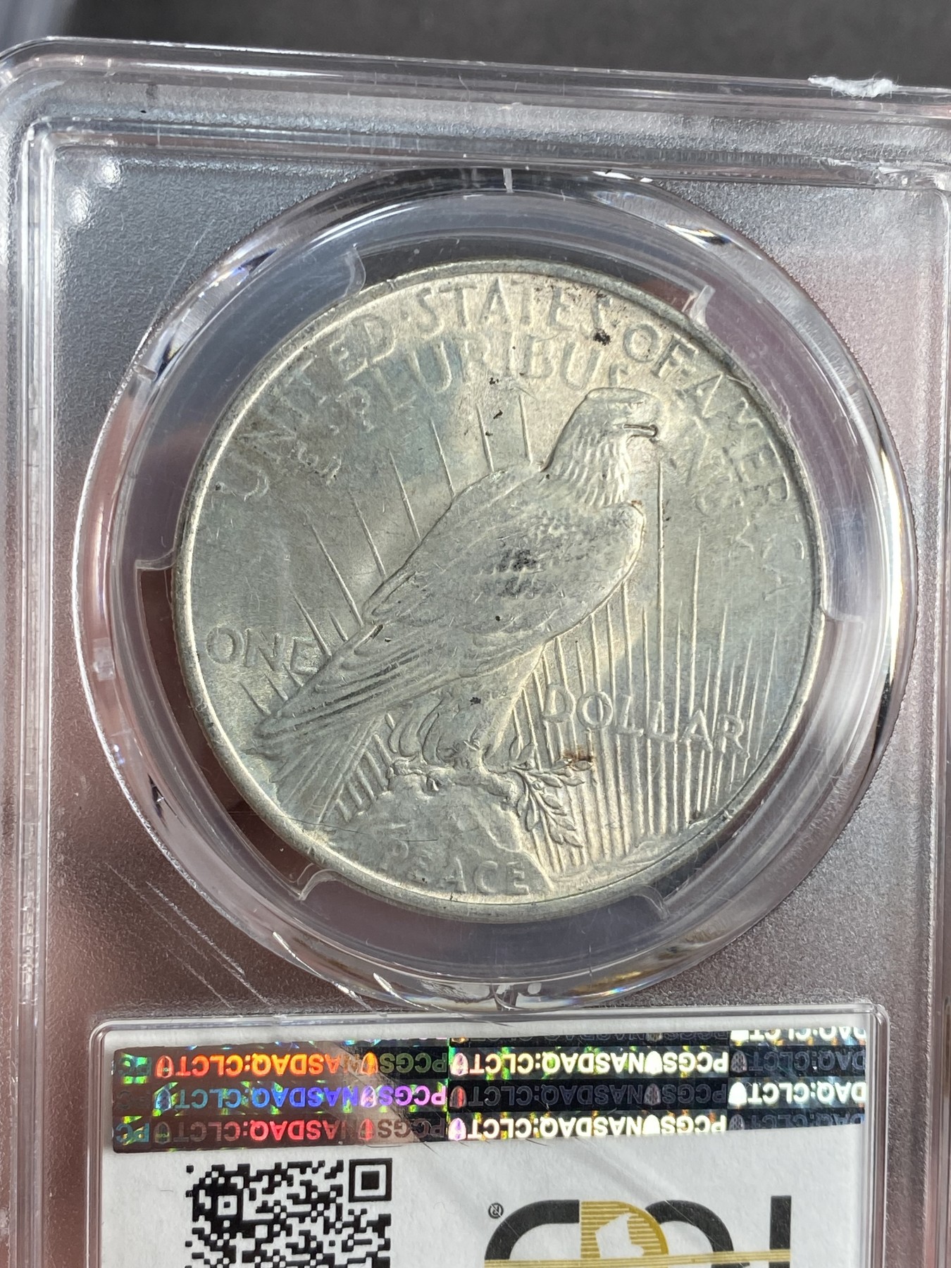 万国钱币拍卖第021期（龙年首拍） PCGS MS63 1923年美国和平自由女神流通1美元大银币