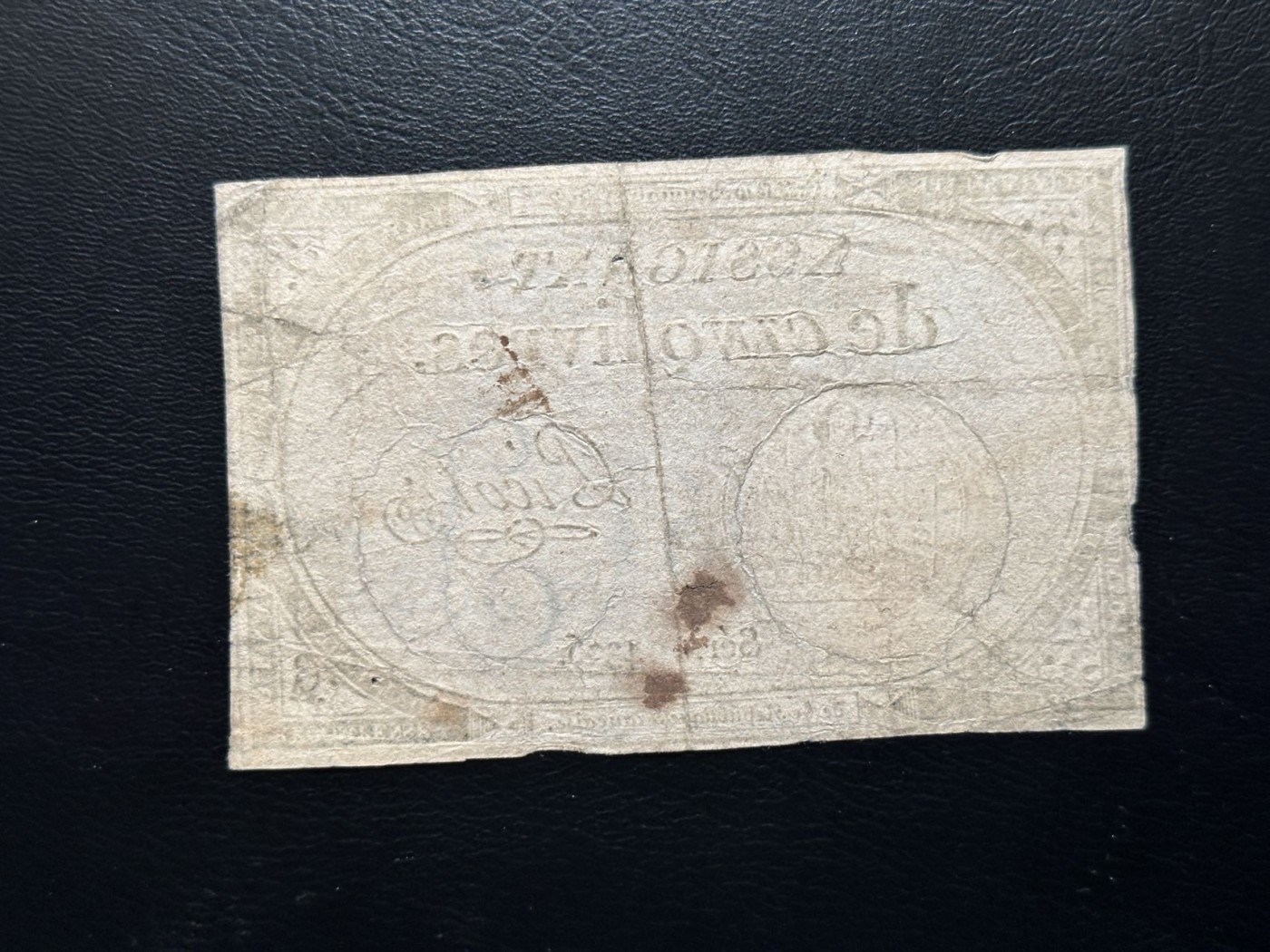 第三十六场！（本期有pmg记录仅两枚的顶级高货） 1795年法国大革命时期，5法郎，有钢戳防伪技术和水印，历史产物，200多年前的纸币！