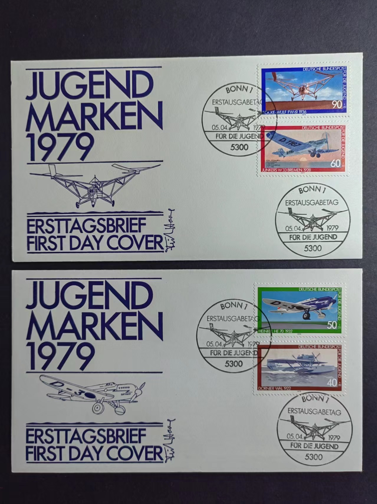 多国邮品✌（拍卖场）精品🔥专场 第④⑨场 德国🇩🇪1979年 首飞首日封