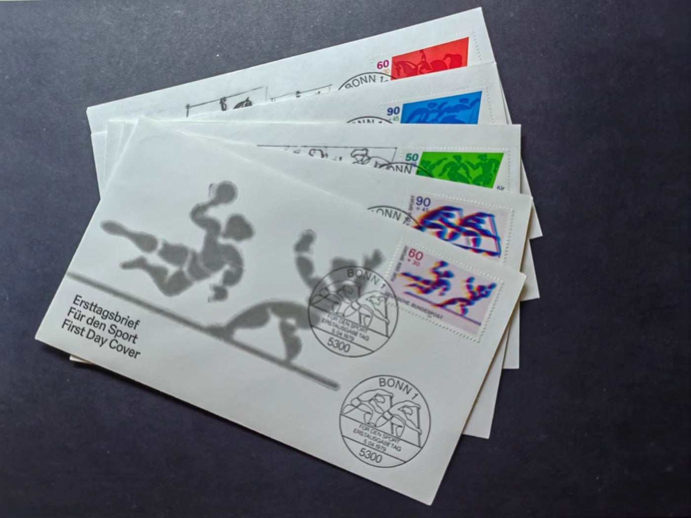 多国邮品✌（拍卖场）精品🔥专场 第④⑨场 德国🇩🇪79-80年 体育主题首日封