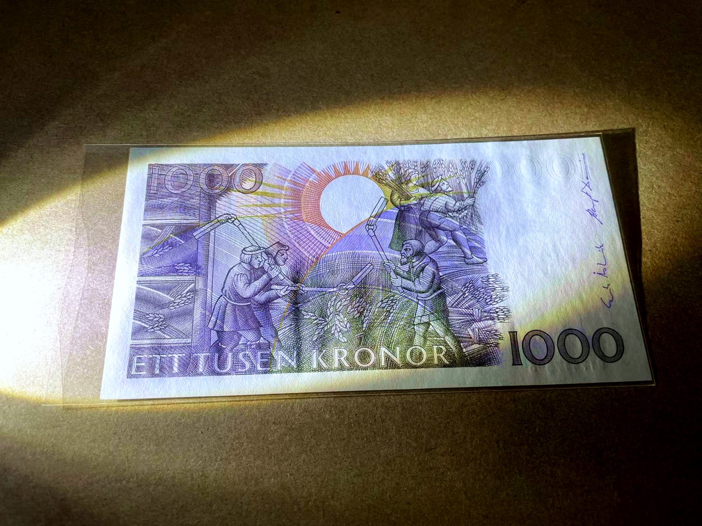 【Blue Auction】✨世界纸币精拍第435期【精】 【初版】瑞典 1989-92年1000克朗 大胡子 UNC