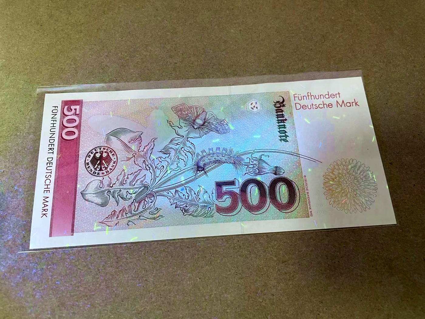 【Blue Auction】✨世界纸币精拍第435期【精】 【AA冠初版】德国 1991年500马克 梅里安 AU+/UNC-