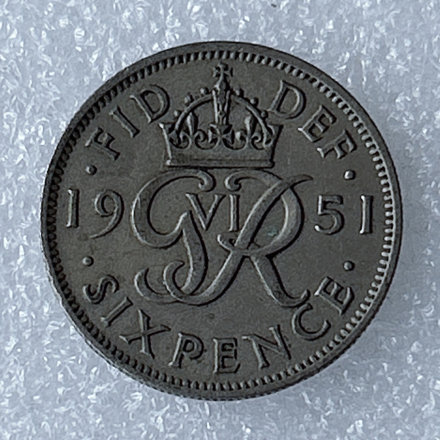 海外回流1元起拍小铺 各国钱币散币场 第8期 英国1951年6便士 乔六