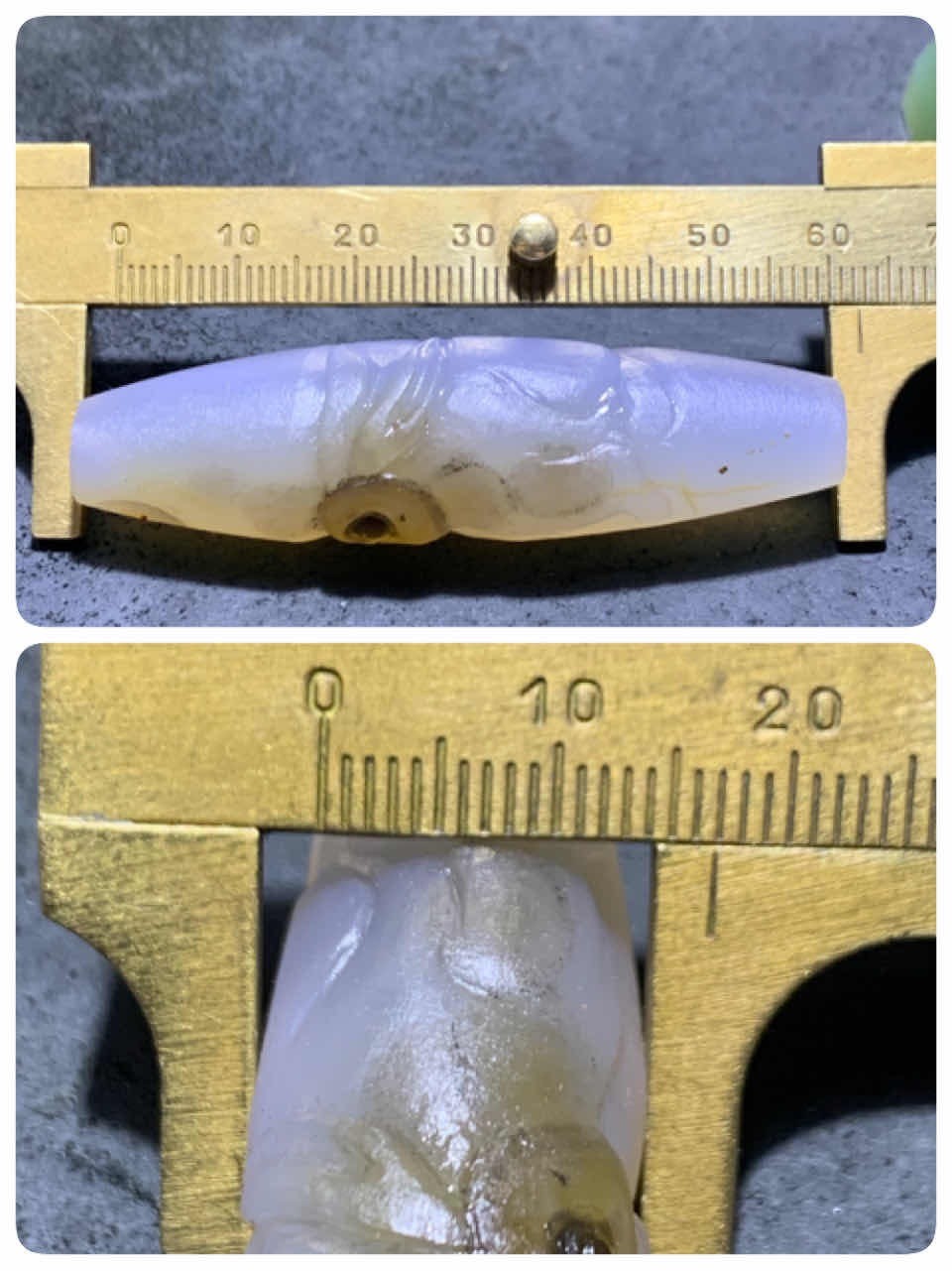 精美亚光高玉化海洋玉髓手工俏色巧雕兔飞猛进吊坠（把件）一个！