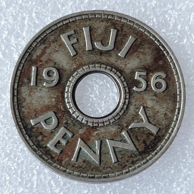 海外回流1元起拍小铺 各国钱币散币场 第8期 斐济1956年1便士