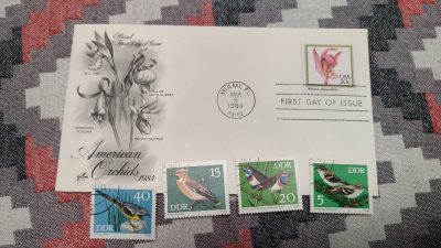 一月邮币社第十九期拍卖国际邮票专场 - 1984美国雕版花卉首日封和德国鸟信销