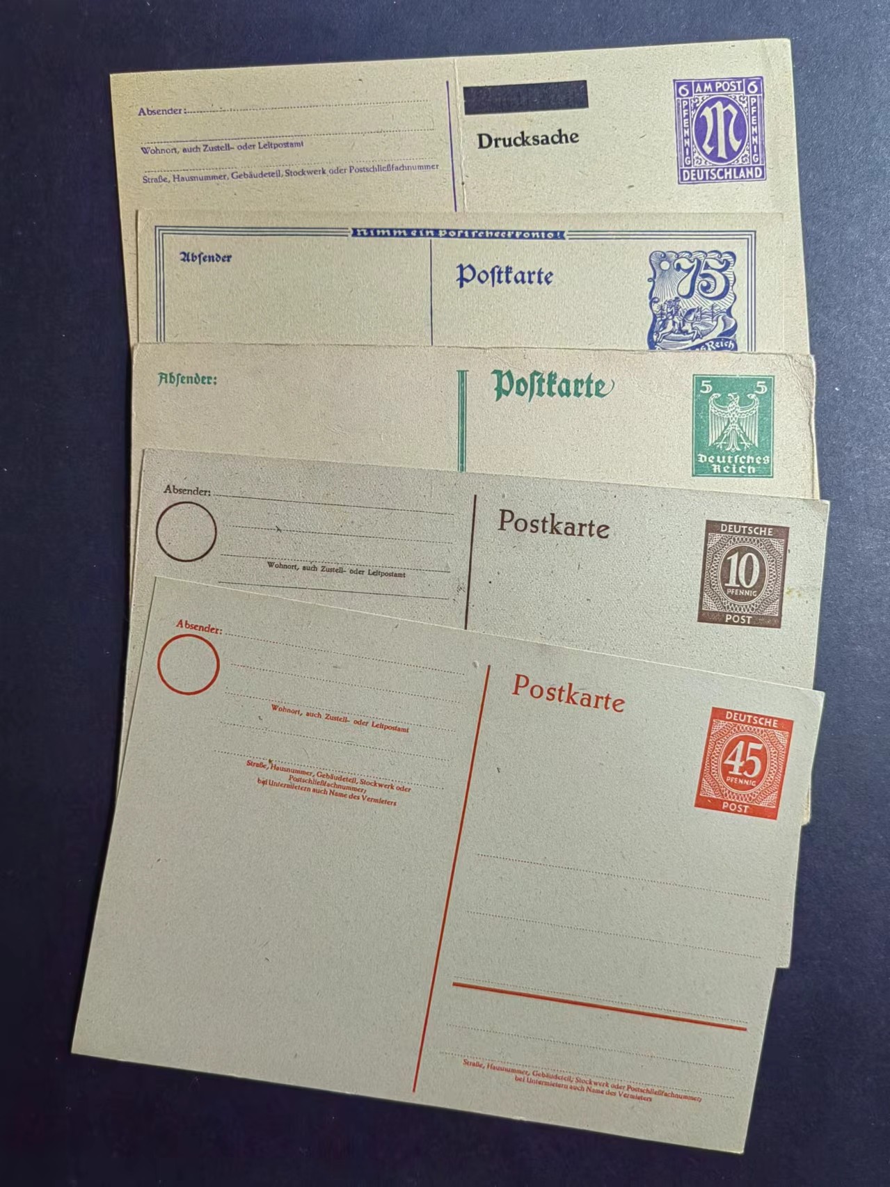 多国邮品✌（拍卖场）精品🔥专场 第④⑨场 德国🇩🇪早期邮资片