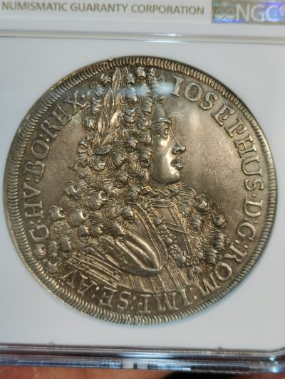 NGC-AU58德国1706年霍尔厂奥地利大公约瑟夫一世泰勒银币 - NGC-AU58德国1706年霍尔厂奥地利大公约瑟夫一世泰勒银币