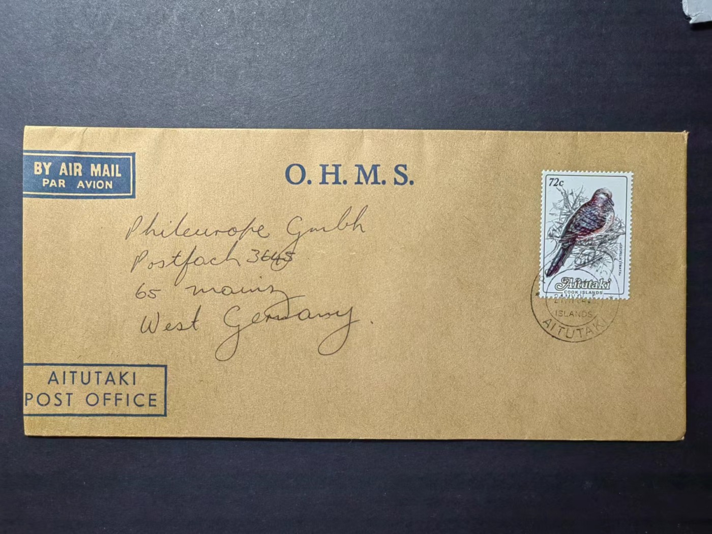 多国邮品✌（拍卖场）精品🔥专场 第④⑨场 鸟类实寄邮封+南非学校寄德国机构感谢信，感谢捐赠资金