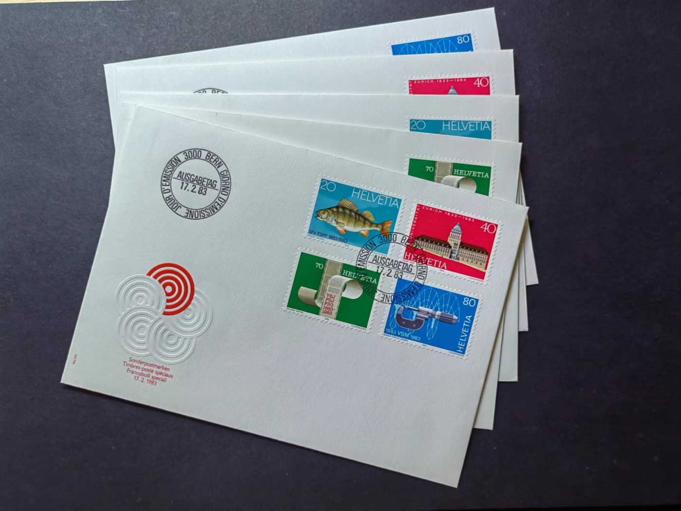 多国邮品✌（拍卖场）精品🔥专场 第④⑨场 瑞士🇨🇭1983 弗兰科博国际邮展（一套）