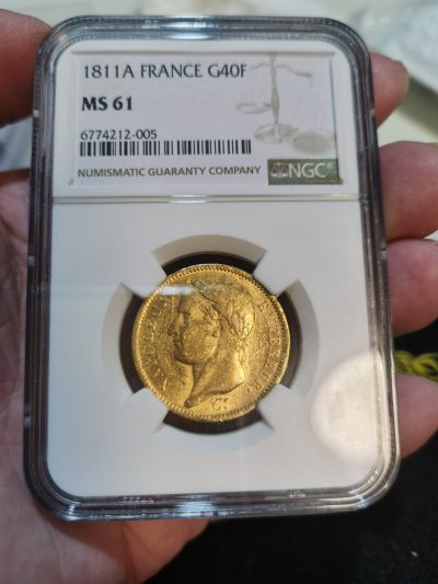 NGC-MS61法国1811年拿破仑一世40法郎金币 - NGC-MS61法国1811年拿破仑一世40法郎金币