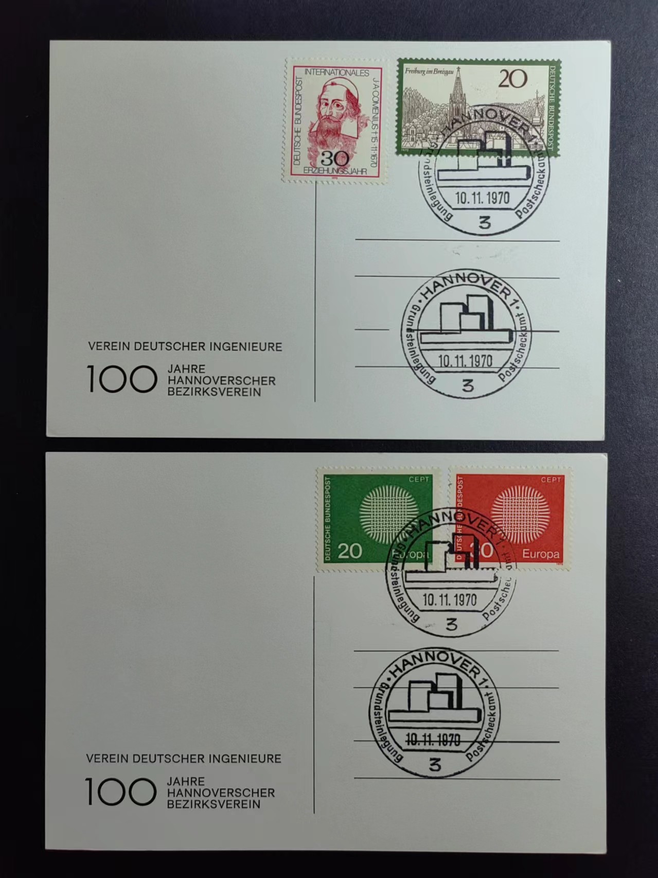 多国邮品✌（拍卖场）精品🔥专场 第④⑨场 德国1970年🇩🇪 工程师协会