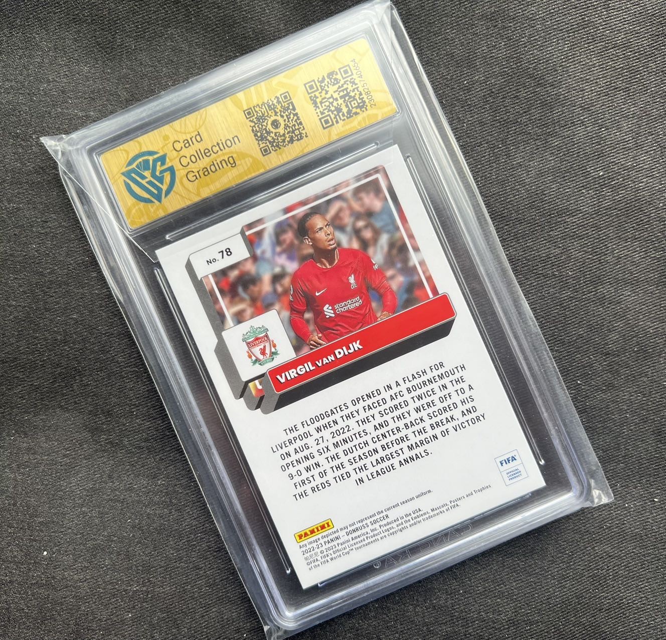 【随心卡拍】收藏卡拍卖【第12期】【新年开工大吉】 ccg 9分 帕尼尼 荷兰 中后卫 范戴克 编号卡 70号