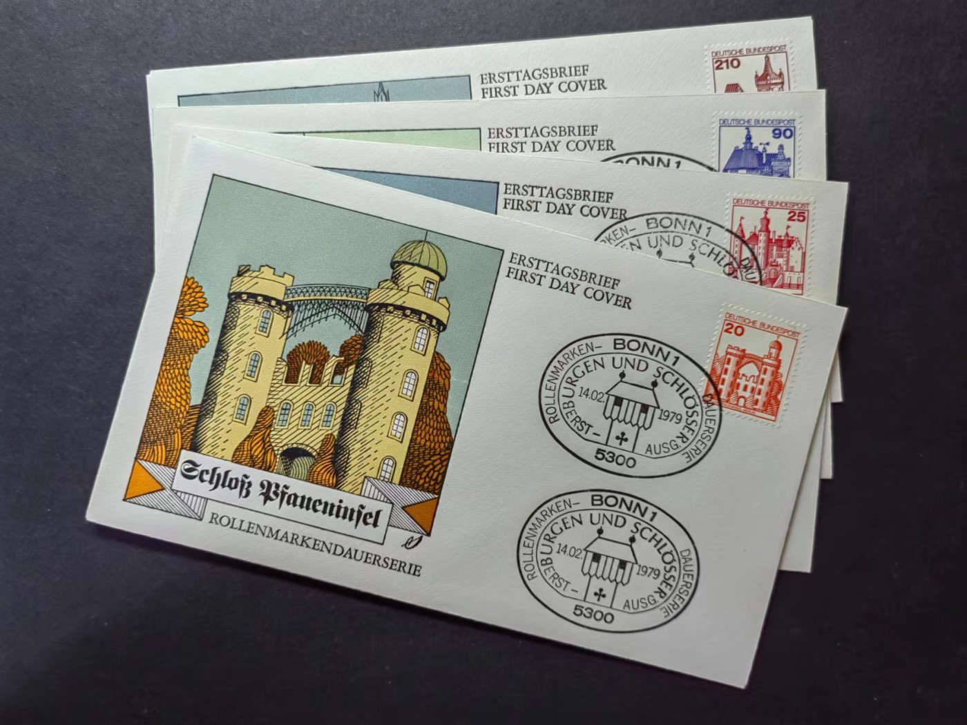 多国邮品✌（拍卖场）精品🔥专场 第④⑨场 德国🇩🇪1979年 建筑建筑风格首日封