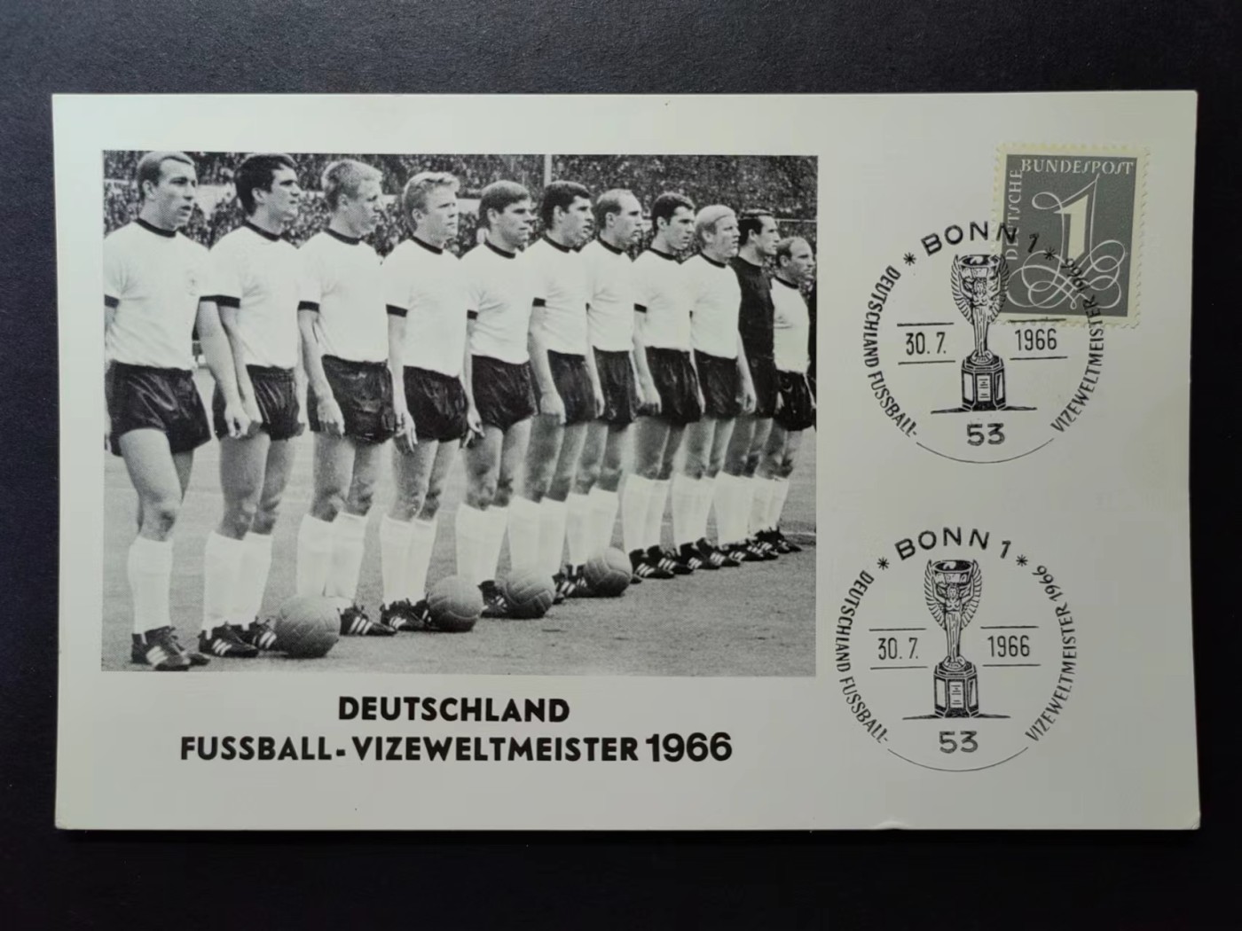 多国邮品✌（拍卖场）精品🔥专场 第④⑨场 1966德国 1966年世界足球冠军（背赛事结果）