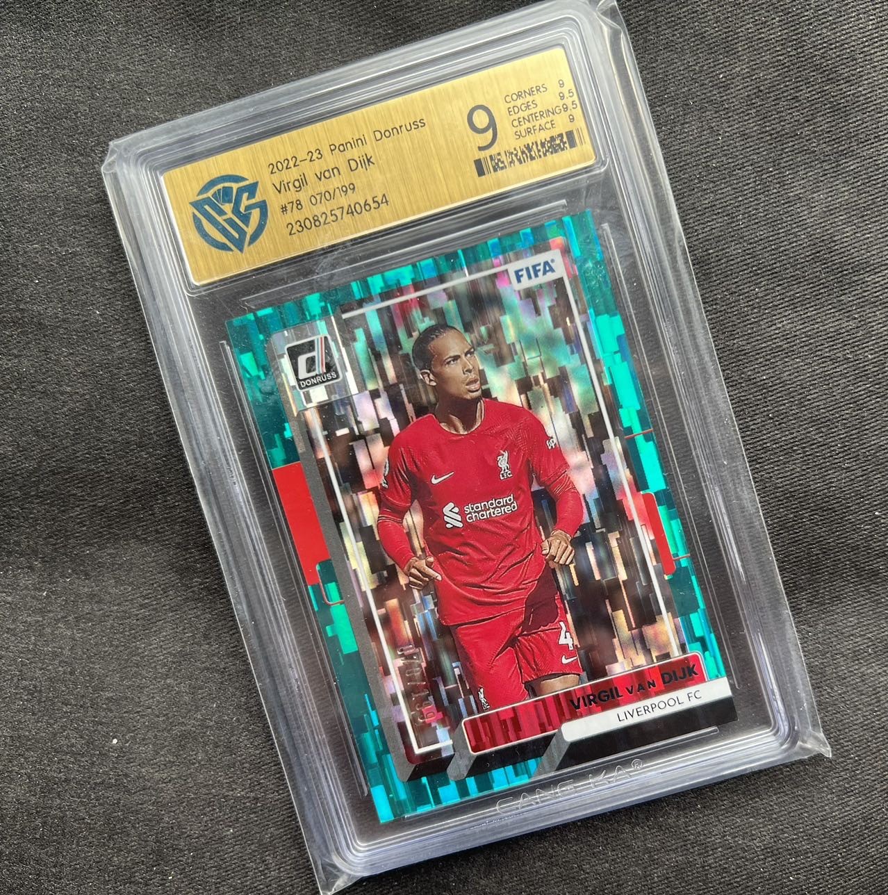 【随心卡拍】收藏卡拍卖【第12期】【新年开工大吉】 ccg 9分 帕尼尼 荷兰 中后卫 范戴克 编号卡 70号