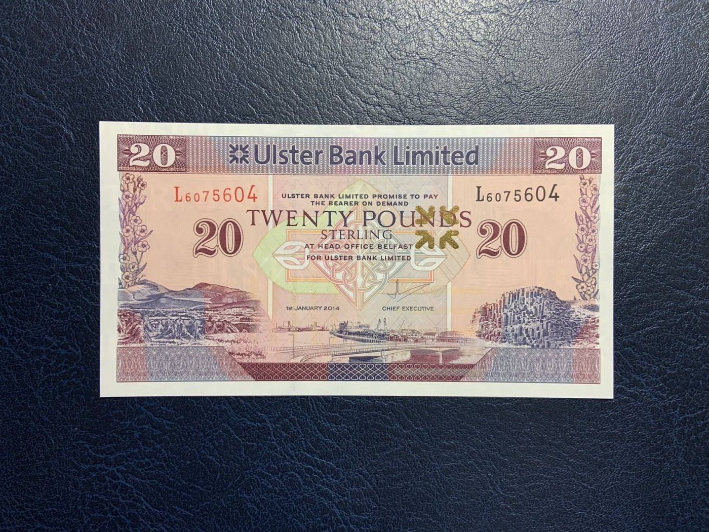 收藏联盟Quantum Auction 第326期拍卖  北爱尔兰阿斯特银行2014年20镑 品相全新UNC 