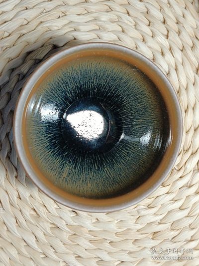 ↓【君缘收藏】第36期↙↙↙无佣金、可寄存、满10元包邮  - 建窑建盏，兔毫束口主人杯，束口盏，口径约9㎝，高约5.5㎝