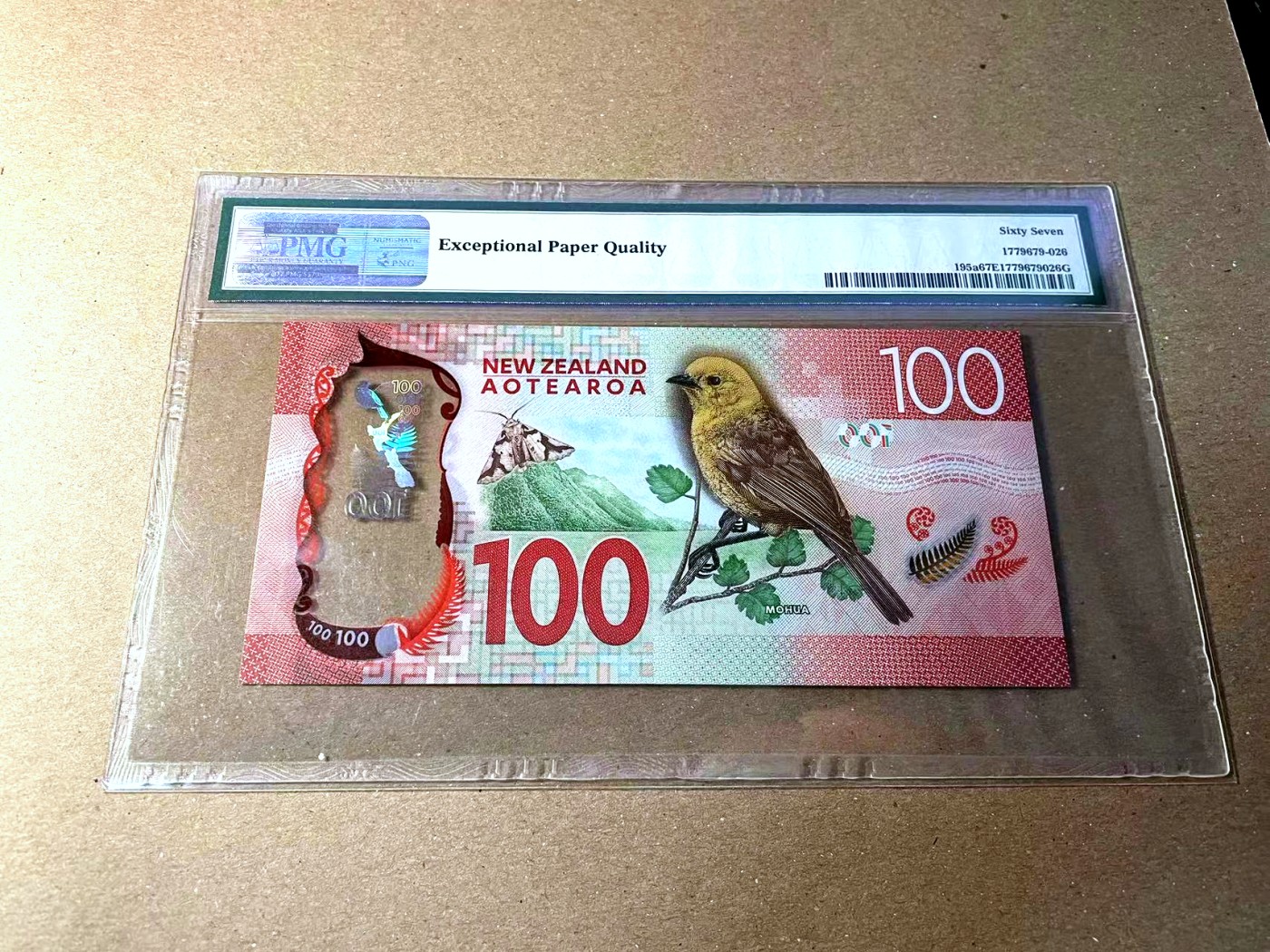 【Blue Auction】✨世界纸币精拍第436期【精】 【AA】新西兰 2015-16年100元 PMG67EPQ 