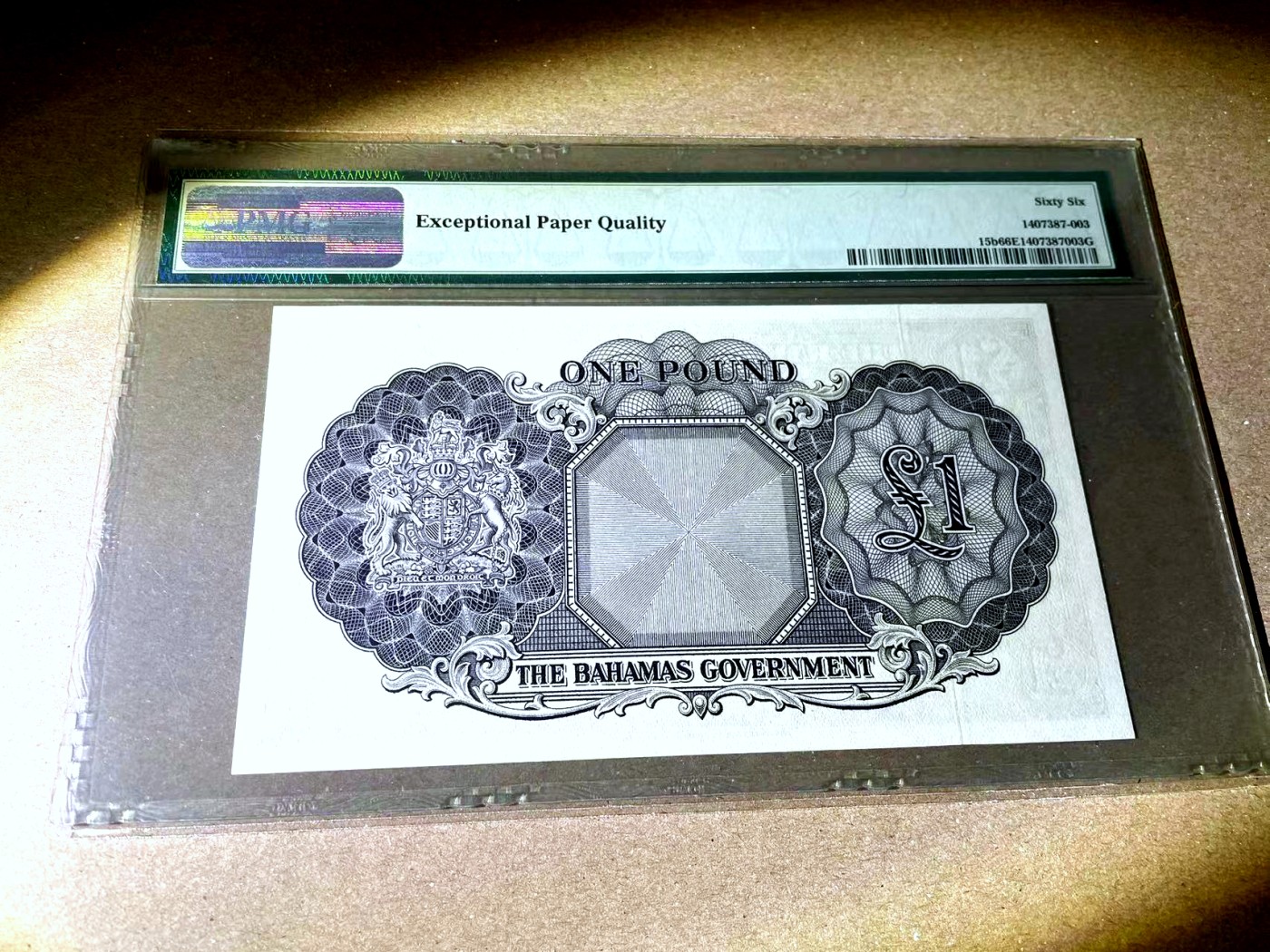 【Blue Auction】✨世界纸币精拍第436期【精】  【无47】巴哈马 1953年1镑 PMG66EPQ 大冠女王 