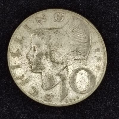 巴斯克收藏第233期 散币专场 3月 5/6/7 号三场连拍 全场包邮 - 奥地利 1957年 10先令银币