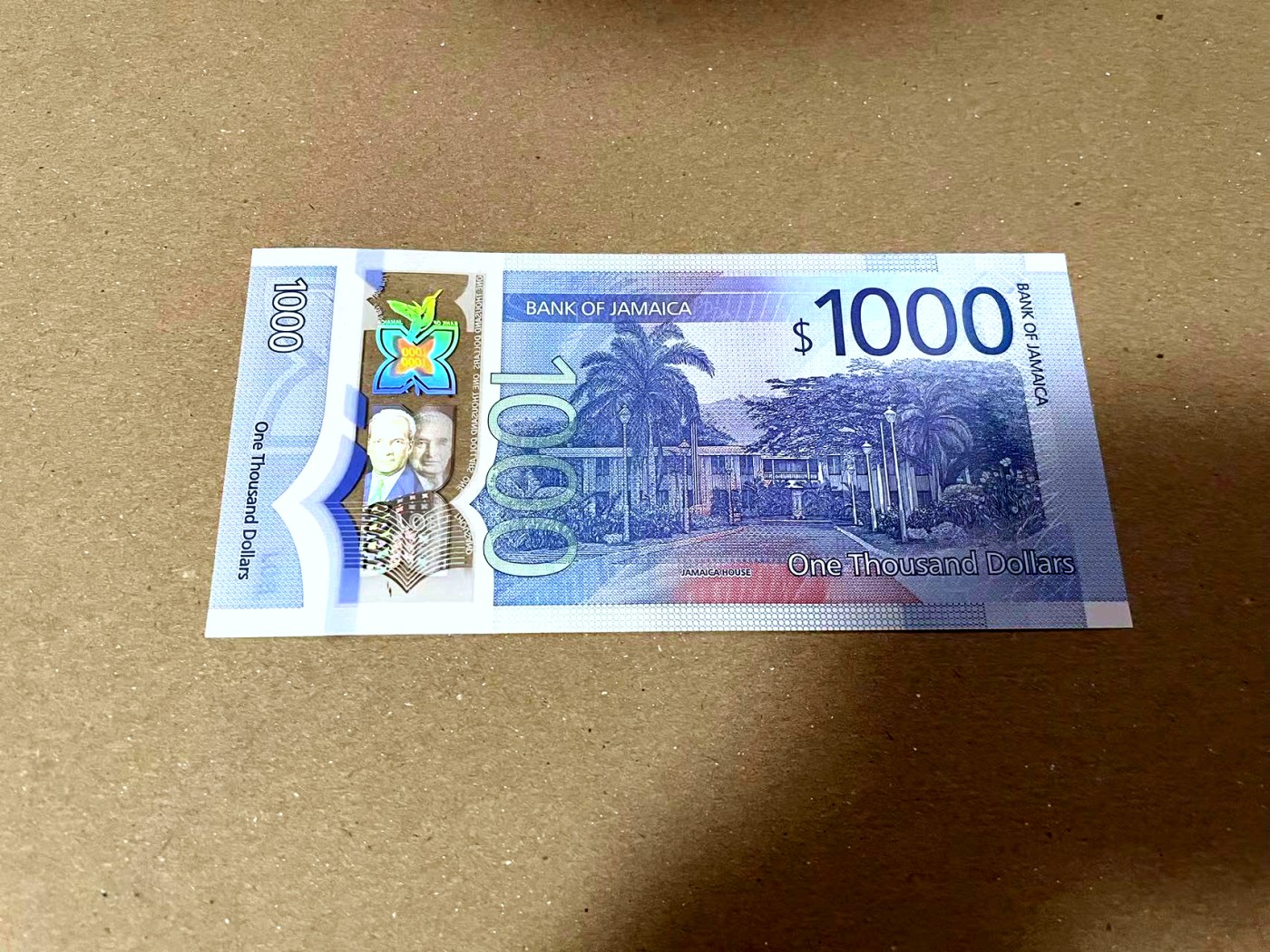 【Blue Auction】✨世界纸币精拍第436期【精】 【AA冠】牙买加 2022年1000元 全新UNC IBNS获奖提名