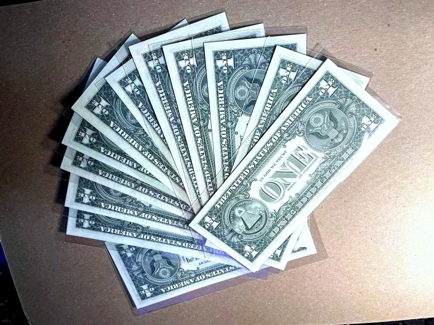 【Blue Auction】✨世界纸币精拍第436期【精】 【一组12区 补号】美国 1969年1美金 UNC/UNC-