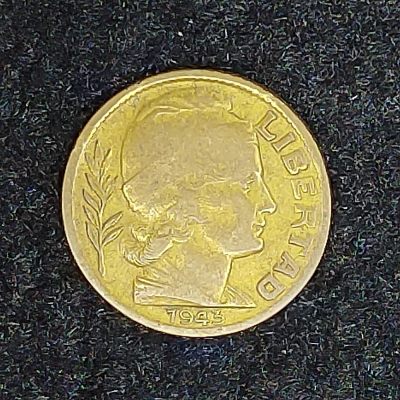 巴斯克收藏第233期 散币专场 3月 5/6/7 号三场连拍 全场包邮 - 阿根廷 1943年 5分铜铝合金币