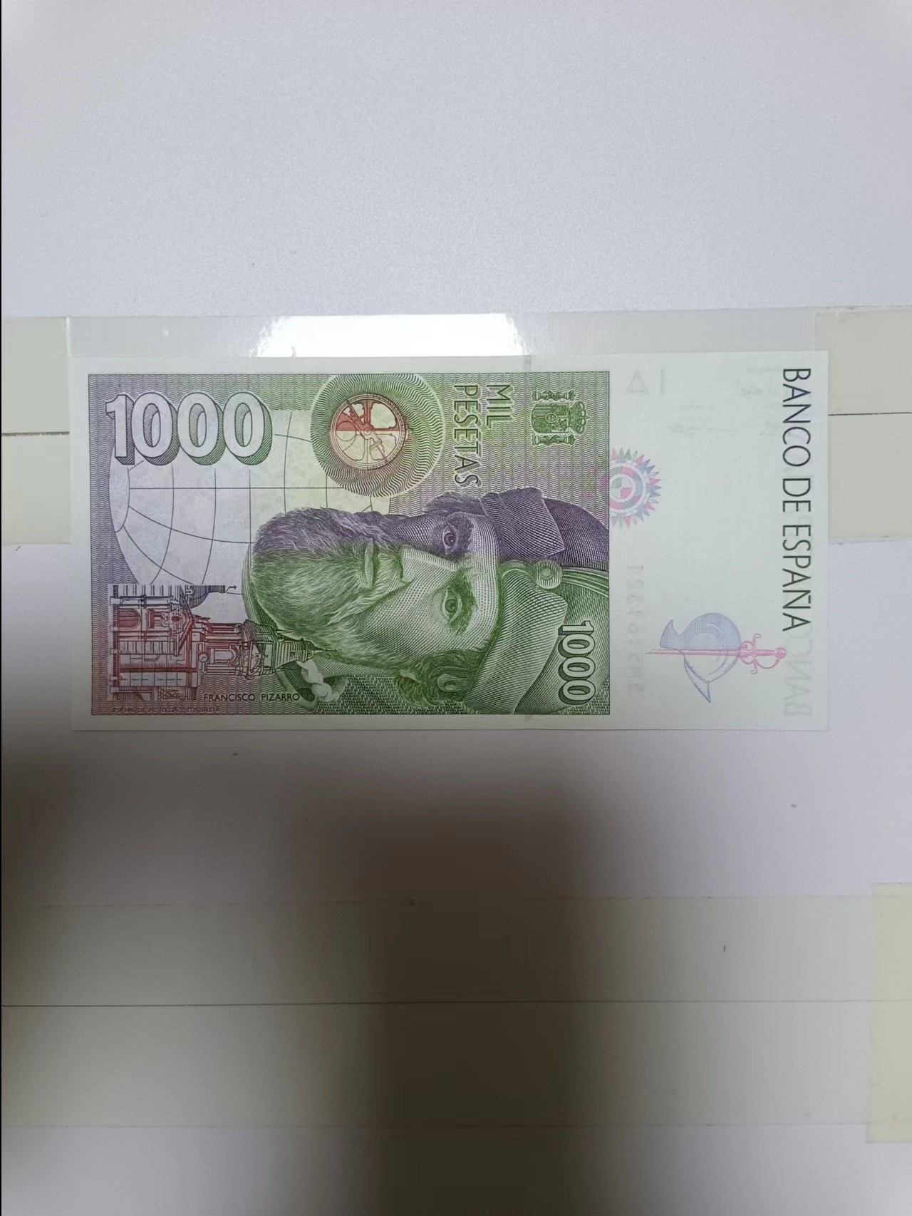 【20240227】非全新纸币第117场 西班牙1992年1000比塞塔，好品