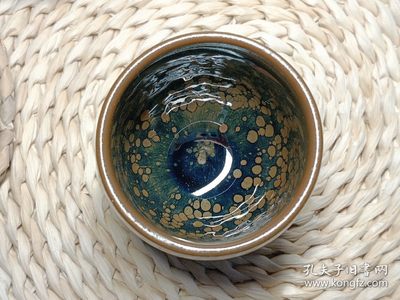 【君缘收藏】第15期拍卖——钱币、建盏（建盏发源地发货） - 建窑建盏，油滴手握 主人杯，口径约7㎝，高约7㎝