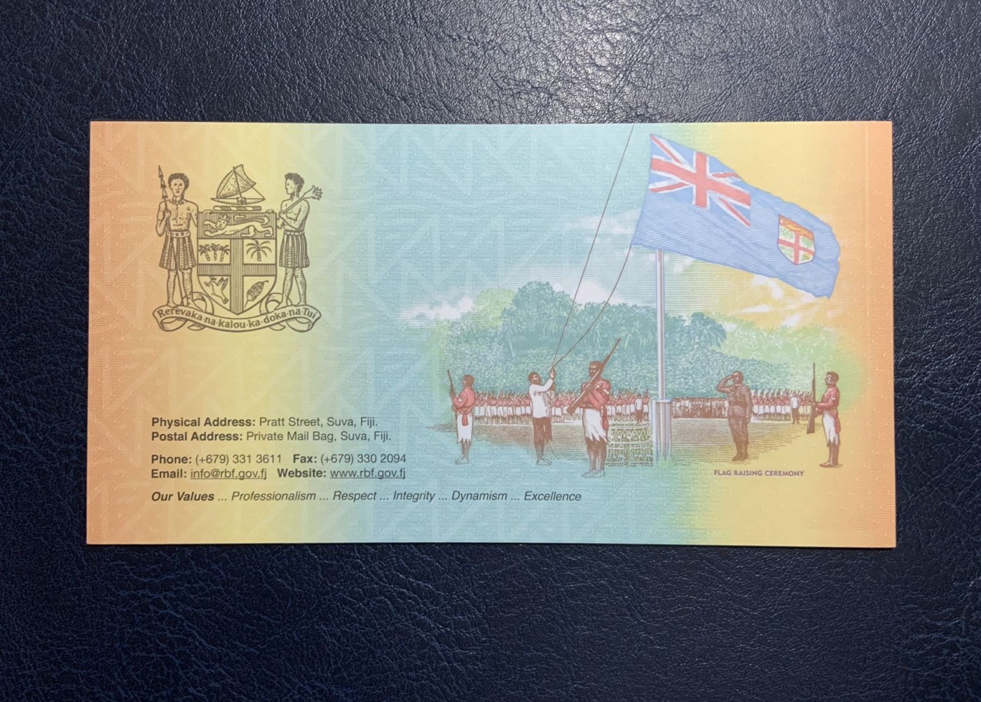 收藏联盟Quantum Auction 第326期拍卖  斐济群岛2020年50元独立纪念钞 品相全新UNC 限量发行3000本带原册 号码无47