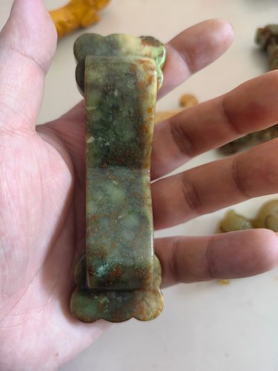 手串，小玉件杂项 岫玉玉如意挂件