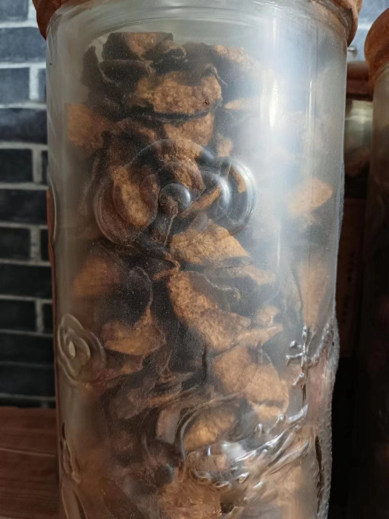 灵芝老陈皮，保存完好，包浆醇厚，味道浓郁，品相如图。