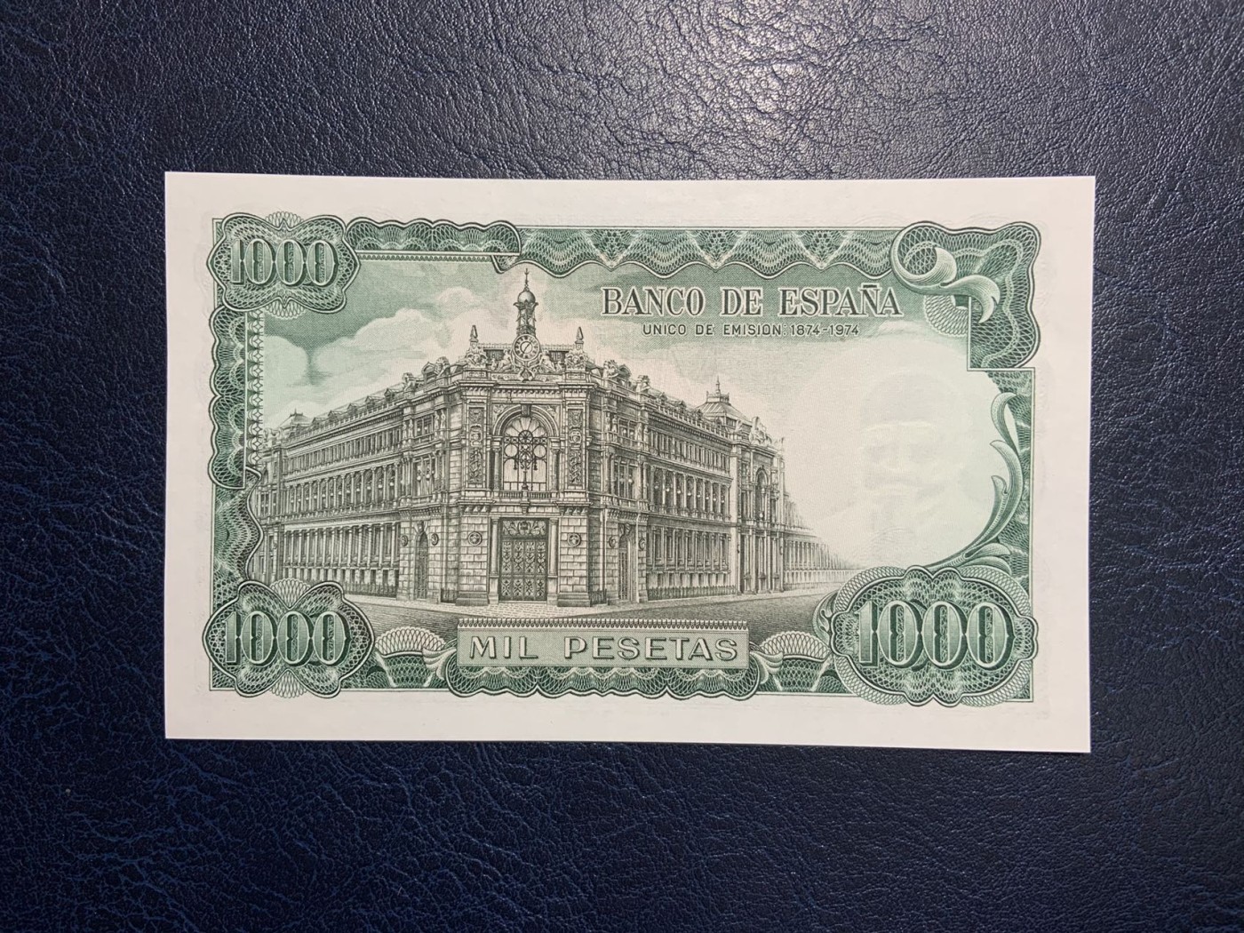 收藏联盟Quantum Auction 第326期拍卖  西班牙1971年1000比塞塔 品相全新UNC 号码无4 银行成立纪念钞