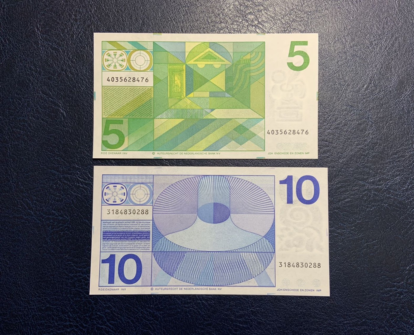 收藏联盟Quantum Auction 第326期拍卖  荷兰1968-73年5和10盾 品相全新UNC 10盾角微瑕 细节如图