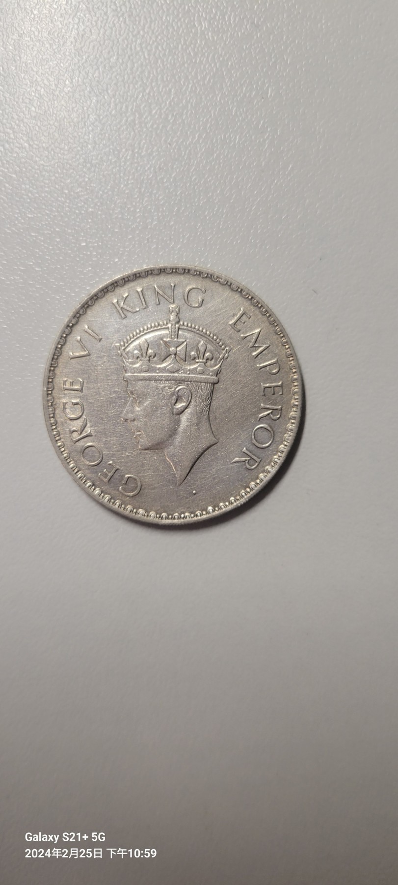 2024第三期 英属乔六印度卢比1940年1卢比银币