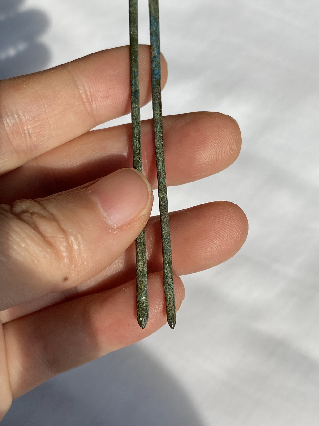 宋代铜发簪，尺寸12.2厘米，品相如图，150包快递