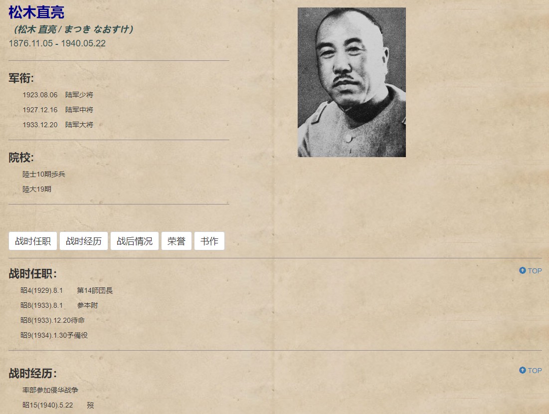 「已售展示」松木直亮 招待状等【陆军大将 二二六事件中任东京陆军军法会议判士（负责审判陆军大将真崎甚三郎） 第十四师团长 陆军省整备局长 台湾第一守备队司令官 步兵第78联队长】