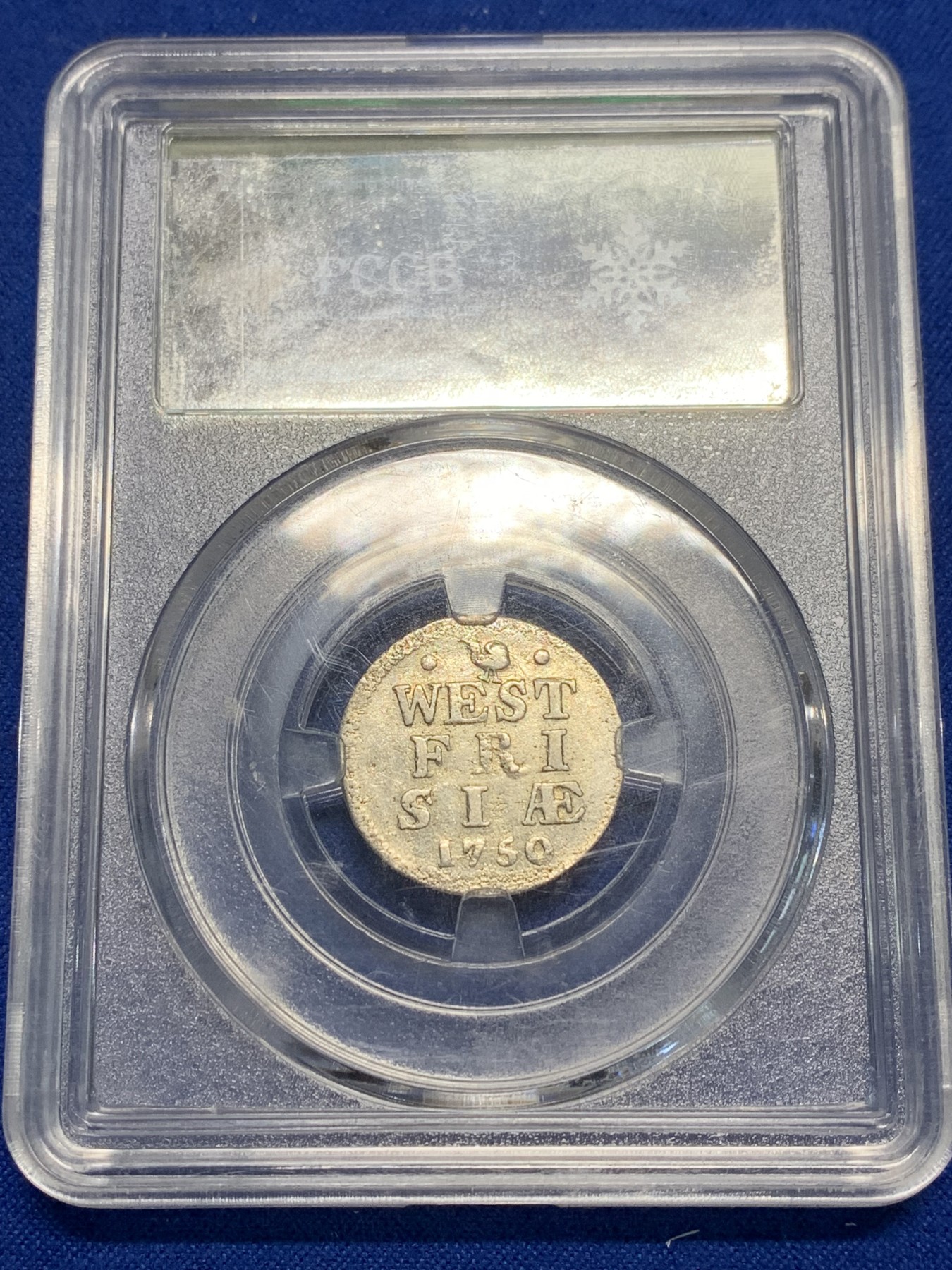 《竞宝斋》第242场-周日，周一 新年开场 (全场包邮) 尼德兰1750年西弗里斯兰省2斯梯弗银币 1.61g