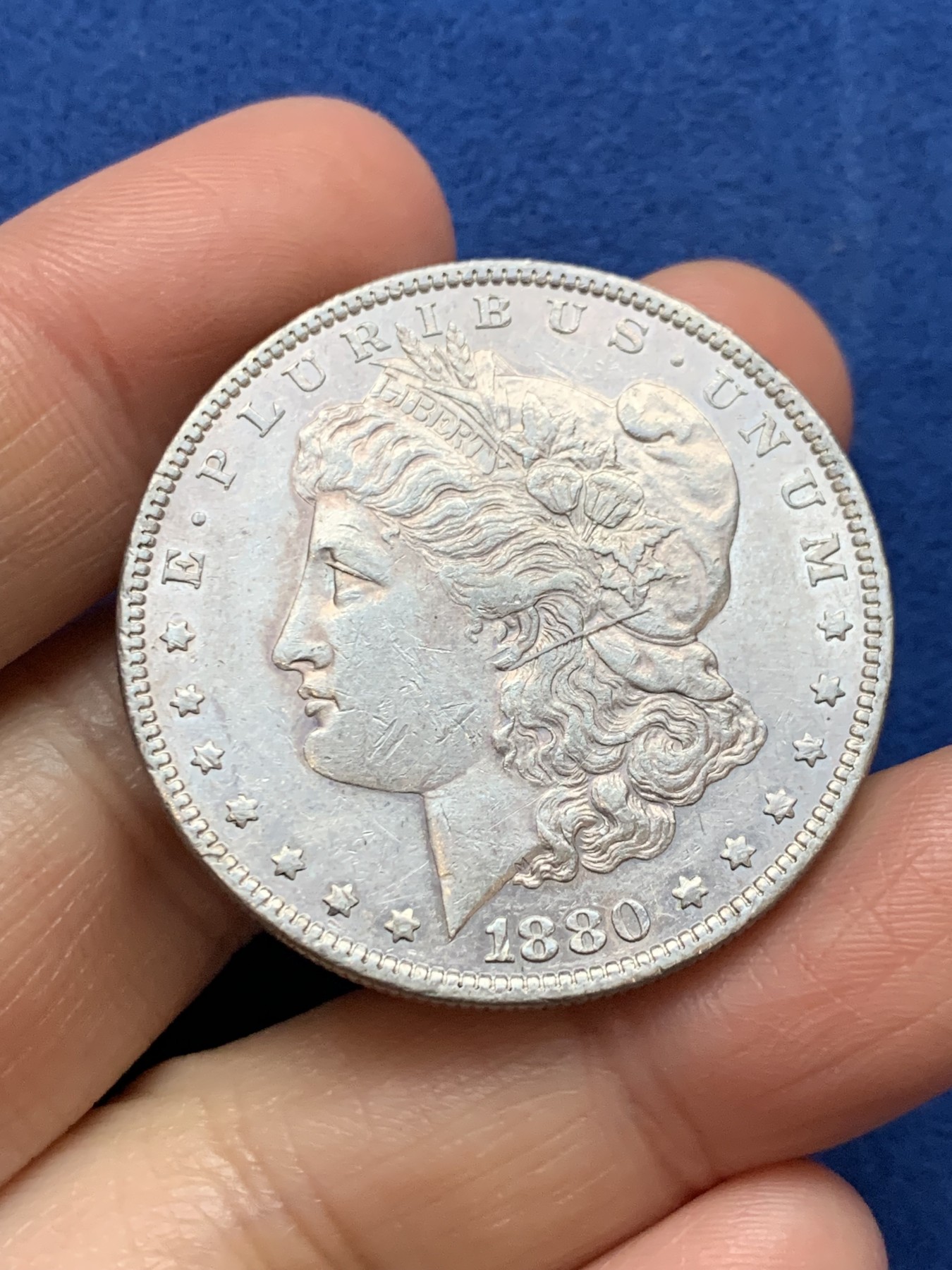 《竞宝斋》第242场-周日，周一 新年开场 (全场包邮) 美国1880年摩根1美元银币