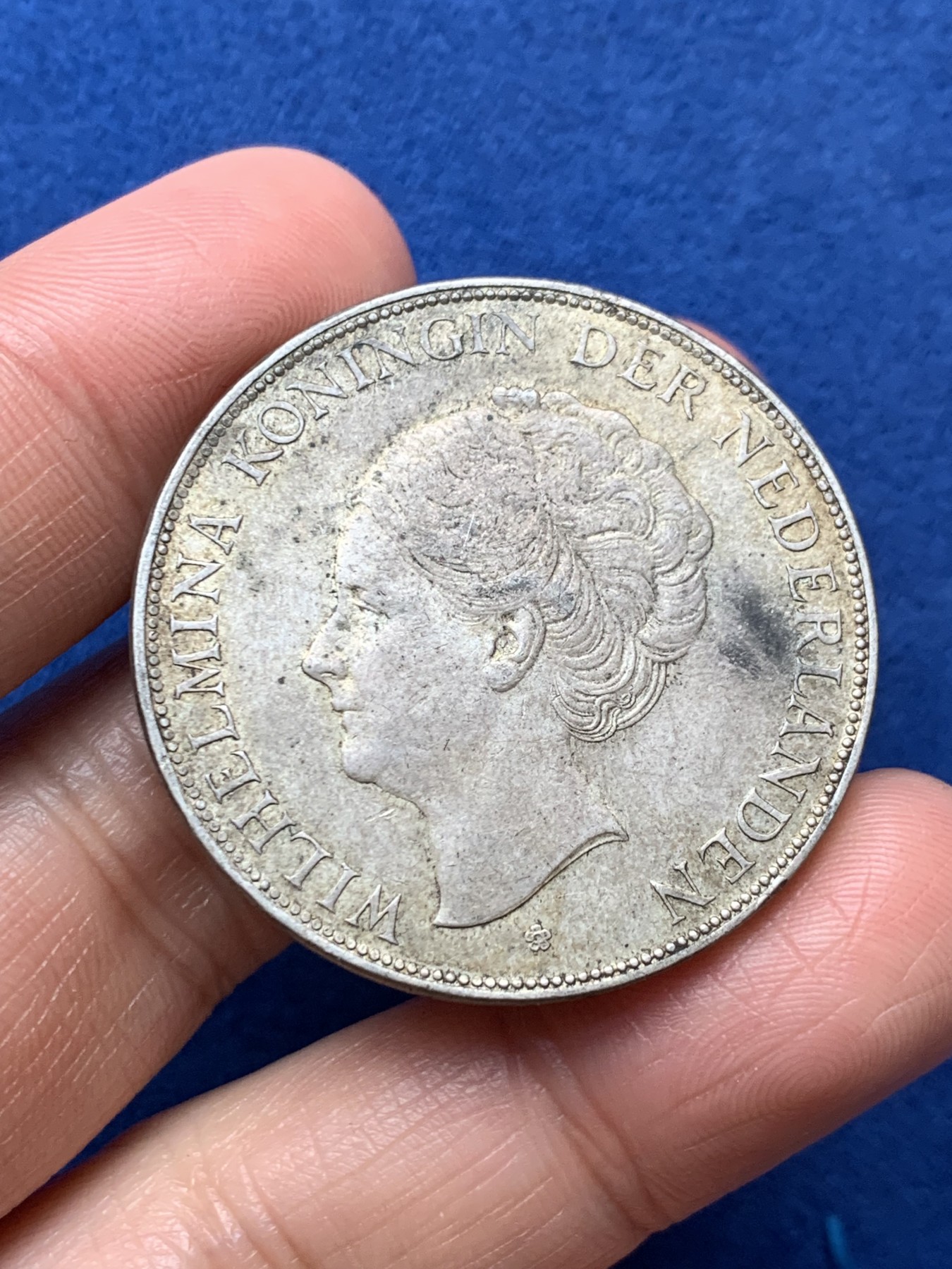 《竞宝斋》第242场-周日，周一 新年开场 (全场包邮) 荷兰1930年威廉明娜2.5盾大银币