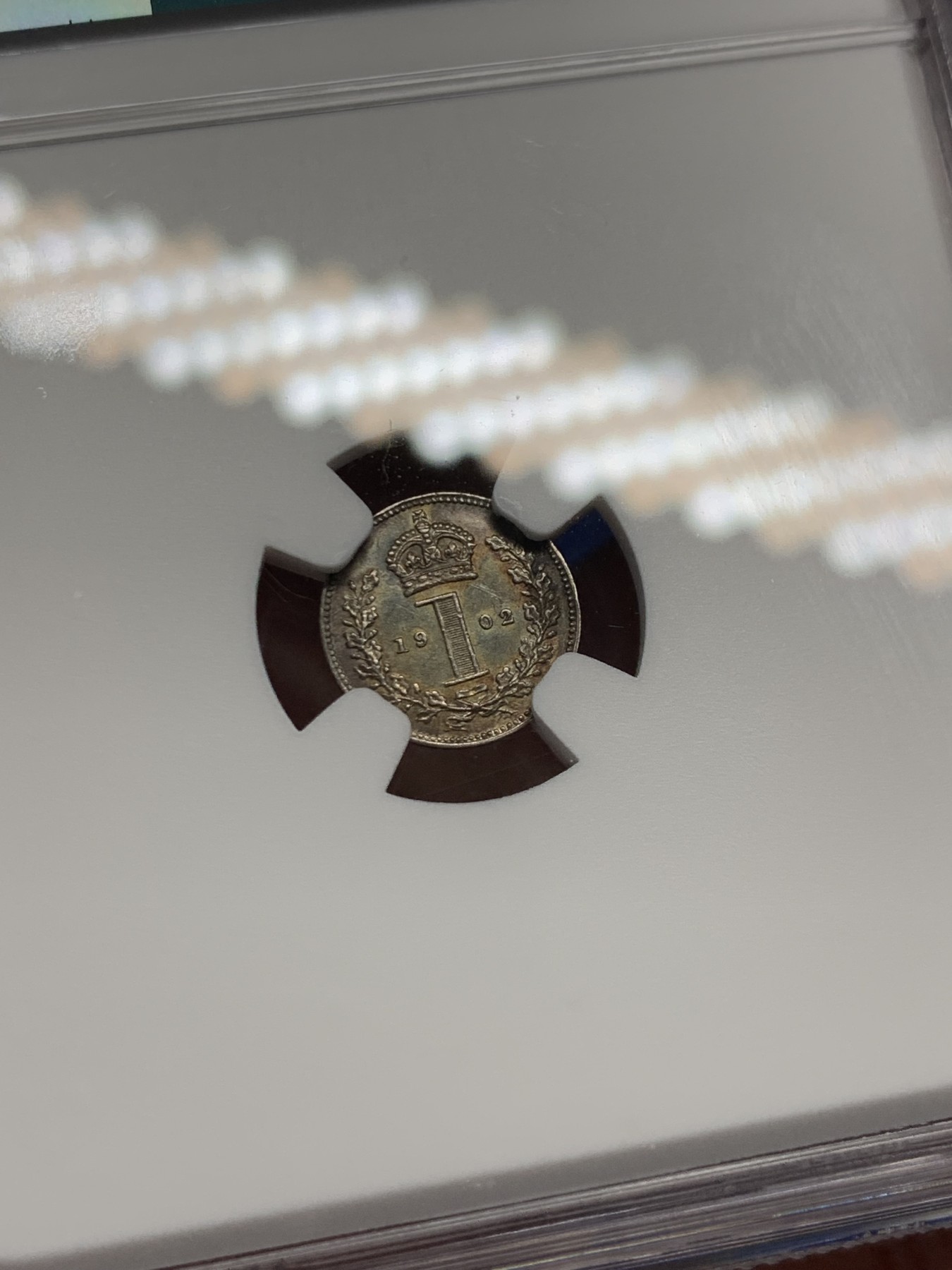 《竞宝斋》第242场-周日，周一 新年开场 (全场包邮) NGC-PF63 MATTE 英国 1902年 爱德华七世磨砂精制1便士银币 有名的洗脚币品种 单个出现比较难得