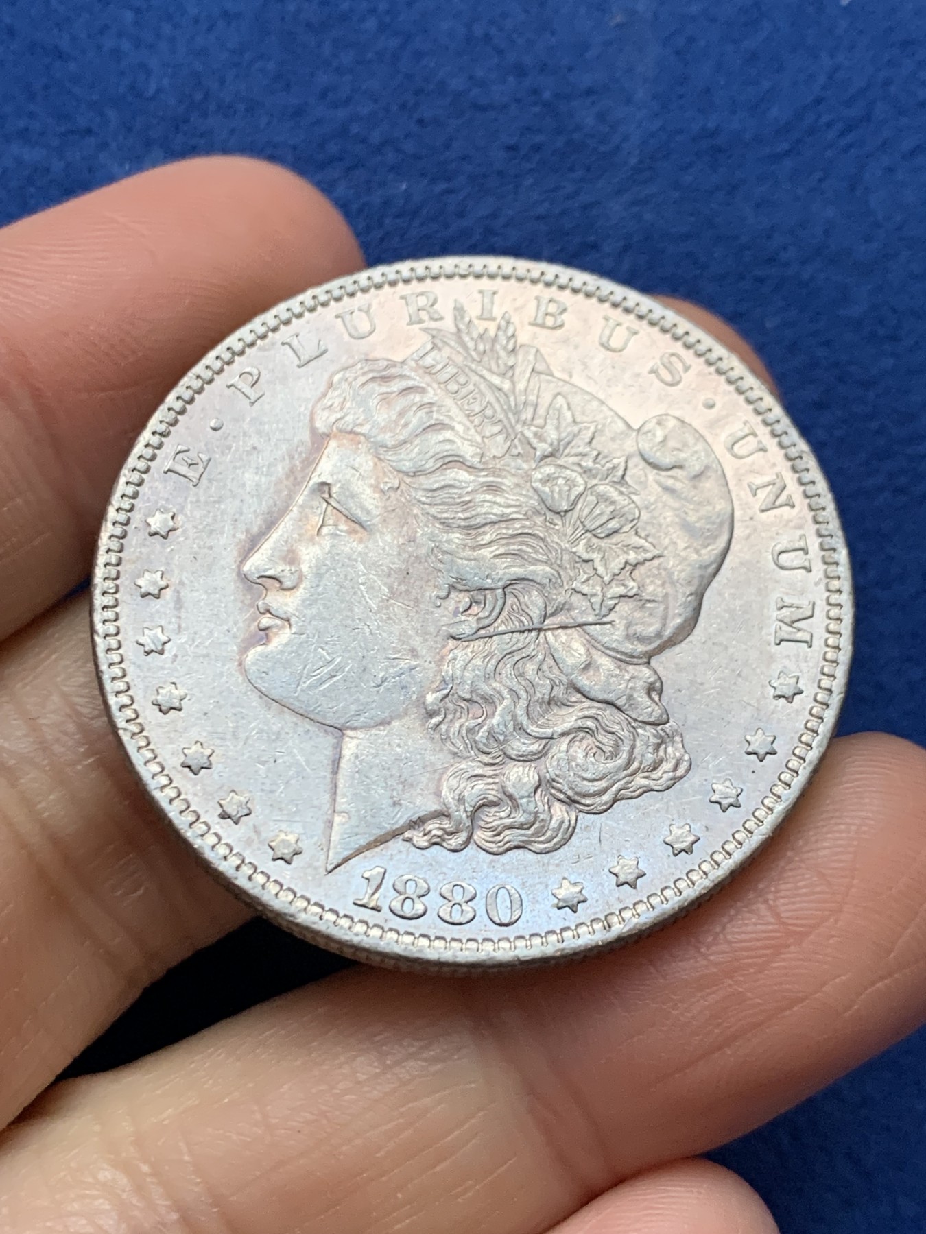 《竞宝斋》第242场-周日，周一 新年开场 (全场包邮) 美国1880年摩根1美元银币