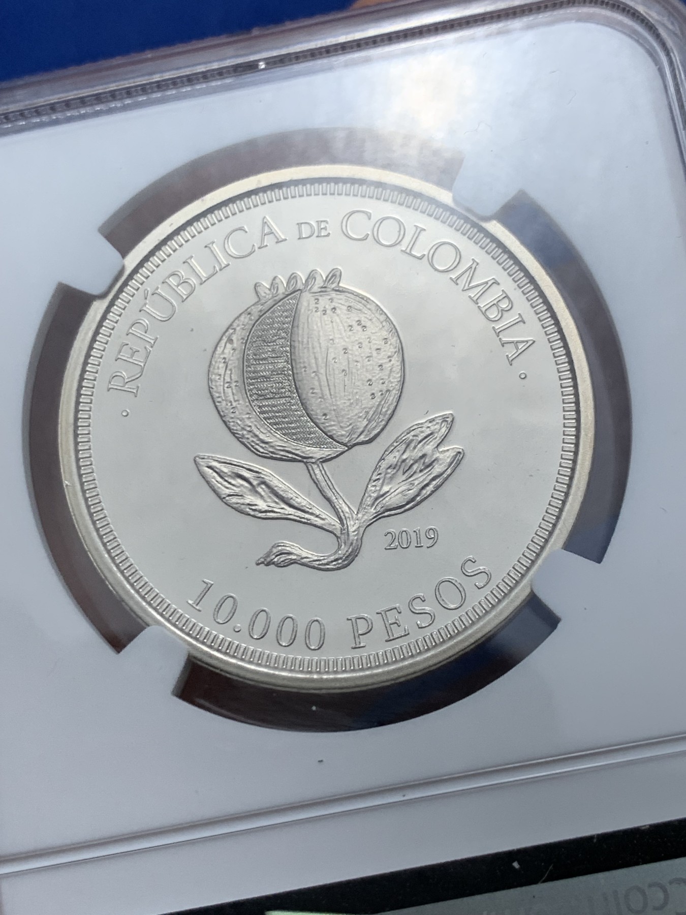 《竞宝斋》第242场-周日，周一 新年开场 (全场包邮) NGC PF69 哥伦比亚2019年建国200周年10000比索纪念币