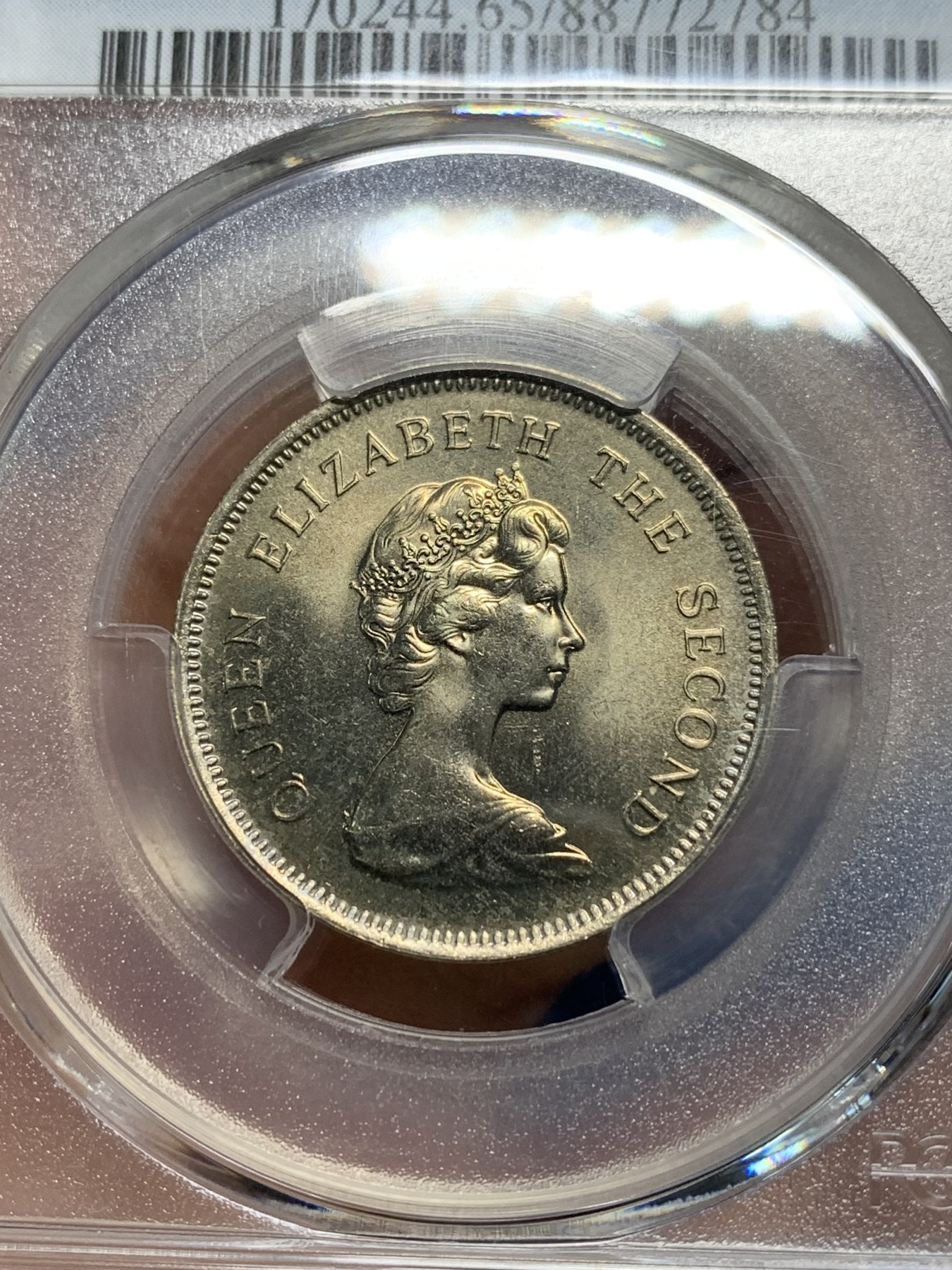 《竞宝斋》第242场-周日，周一 新年开场 (全场包邮) PCGS MS65 香港1978年一元  早期品种