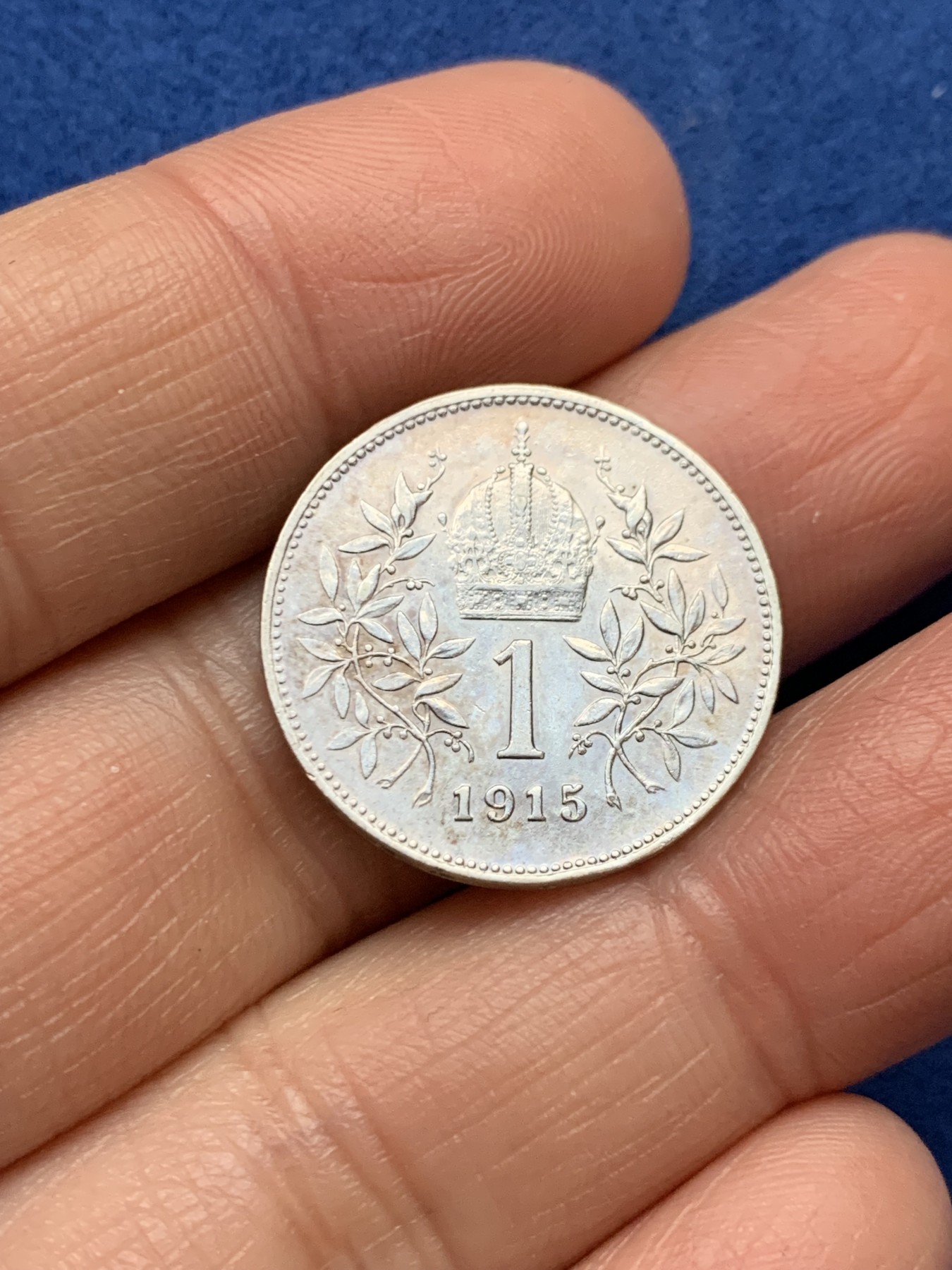 《竞宝斋》第242场-周日，周一 新年开场 (全场包邮) 1915年奥匈帝国奥地利1克朗银币