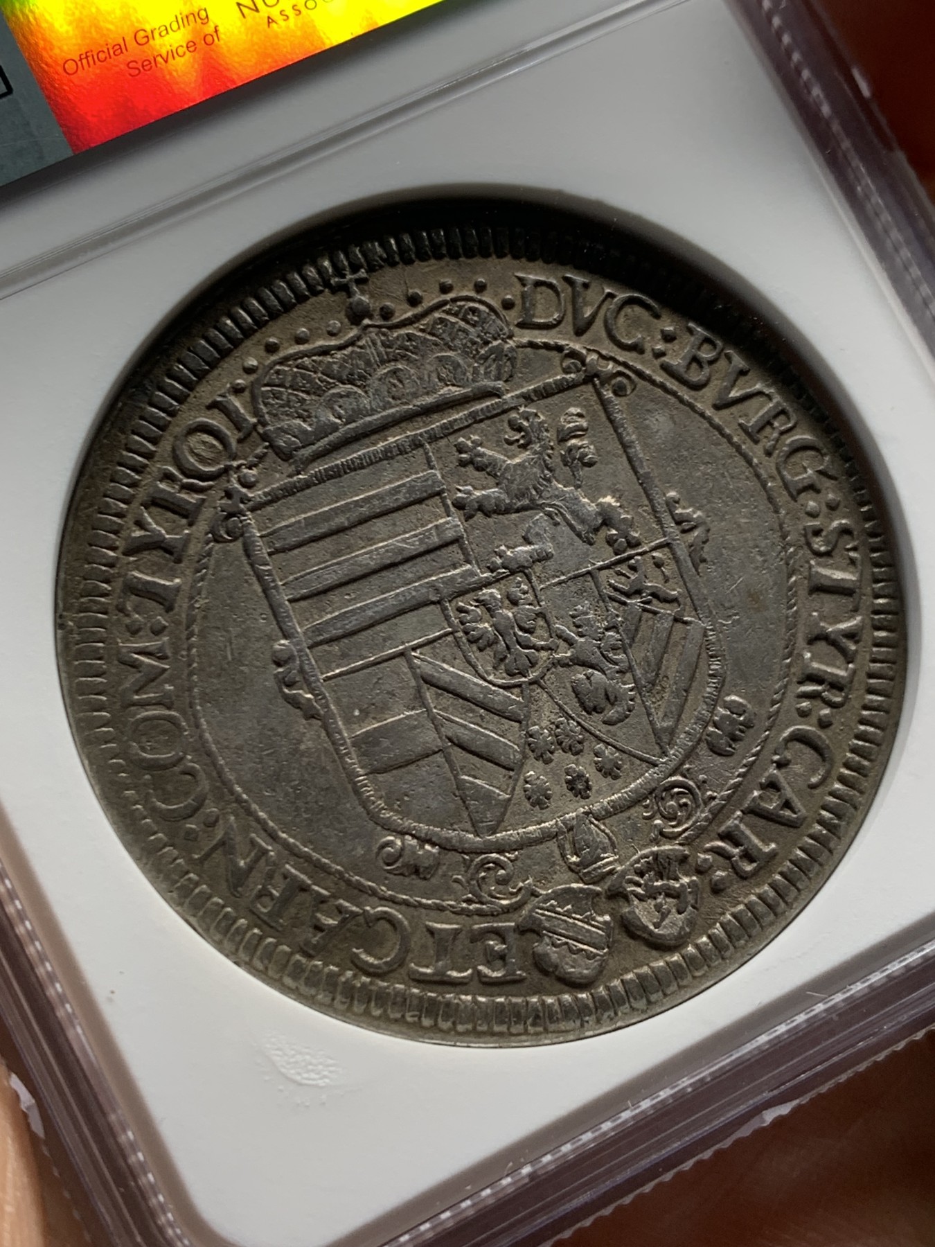 《竞宝斋》第242场-周日，周一 新年开场 (全场包邮) NGC-AUD 神圣罗马帝国 1620年 1泰勒大银币 霍尔造币厂 磨损少 400年历史一手掌握